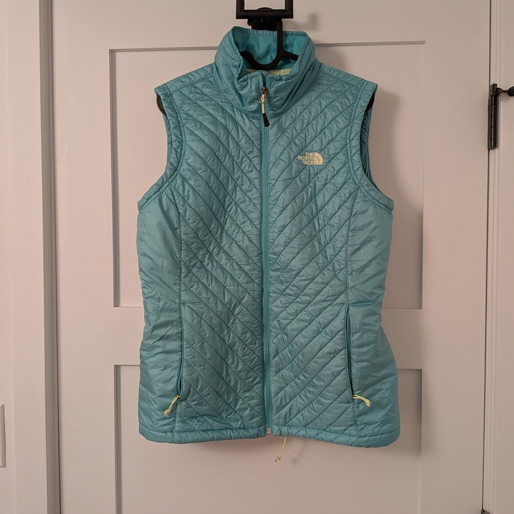 The North Face Light Blue Quilted Vest